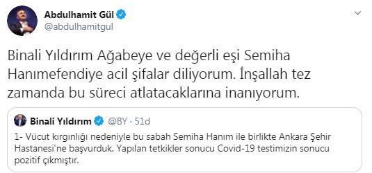 Binali Yıldırım corona virüse yakalandı