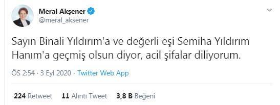 Binali Yıldırım corona virüse yakalandı