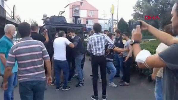 Çağlayandaki İstanbul Adalet Sarayı önünde silah sesleri