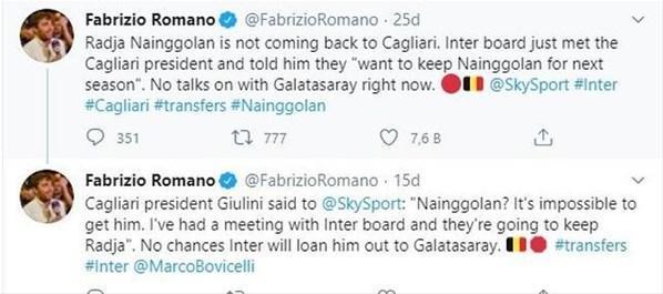 Inter Galatasarayın istediği Nainggolan için kararını verdi