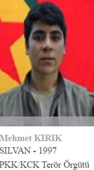 500 bin lira ödülle aranan PKKnın sözde komutanı Mehmet Kırık yakalandı