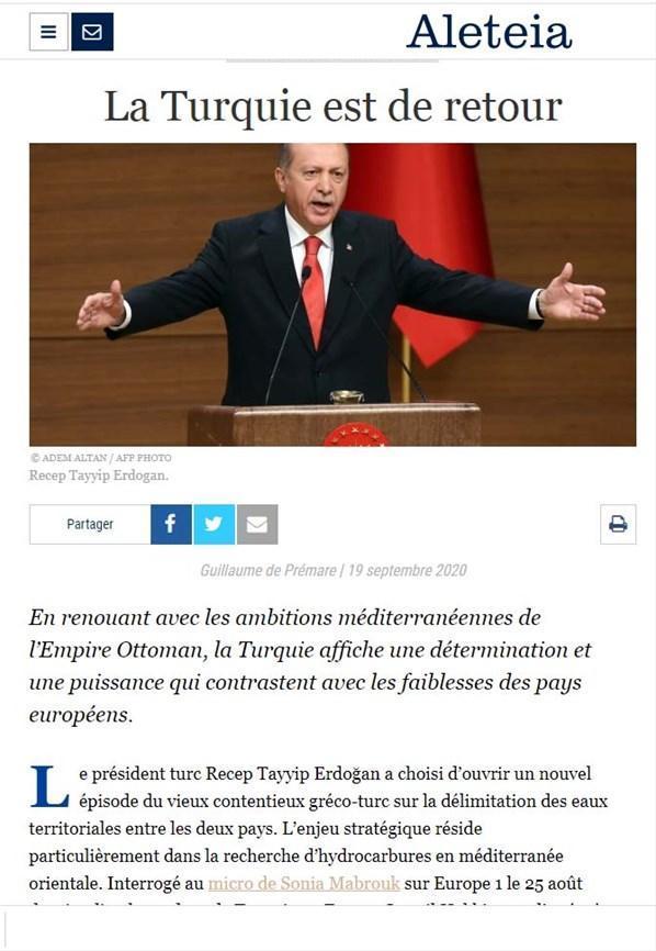 Fransız haber sitesinden Türkiye geri döndü yazısı