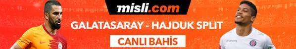 Galatasaray - Hajduk Split maçı Tek Maç ve Canlı Bahis seçenekleriyle Misli.com’da