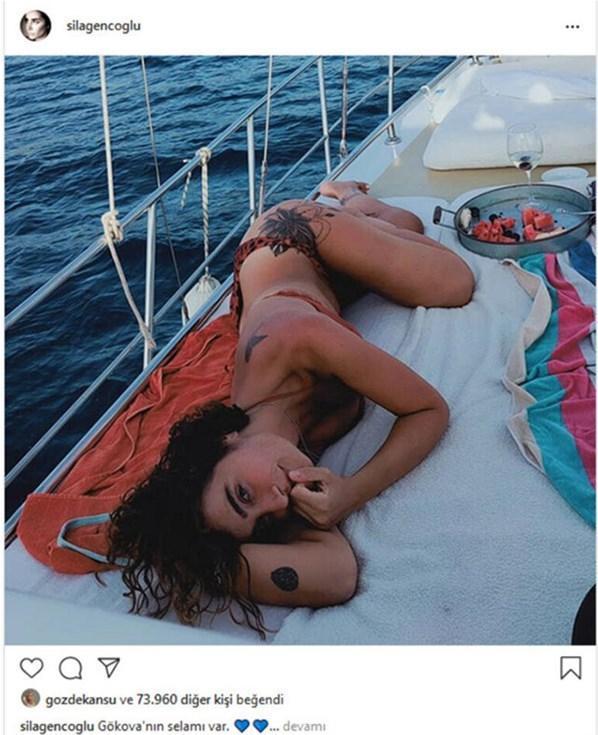 Sıla tekne pozuyla sosyal medyayı salladı