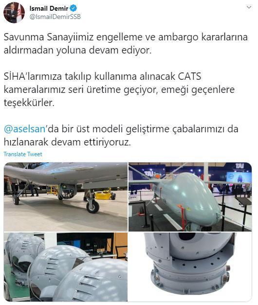 Cumhurbaşkanlığı Savunma Sanayii Başkanı Demir açıkladı: Seri üretime geçiyor