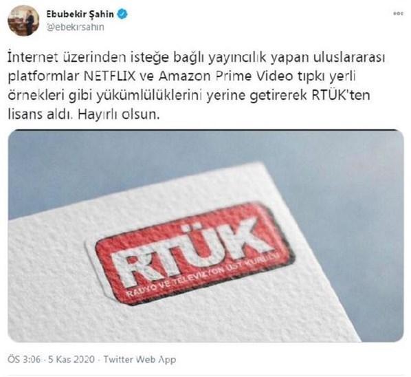 NETFLIX ve Amazon Prime açıklaması RTÜK duyurdu
