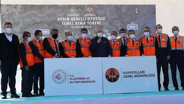 Aydın-Denizli Otoyolu temeli atıldı Süre 1 saat 15 dakikaya düşecek