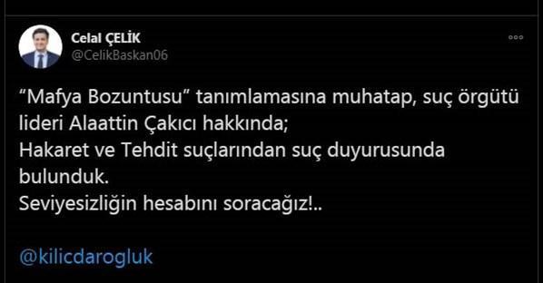 CHP lideri Kılıçdaroğlu, Alaattin Çakıcı hakkında suç duyurusunda bulundu