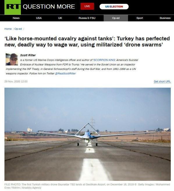 Rus ve ABDlilerden Türkiyeye büyük övgü Drone savaş sanatını mükemmelleştirdiler...