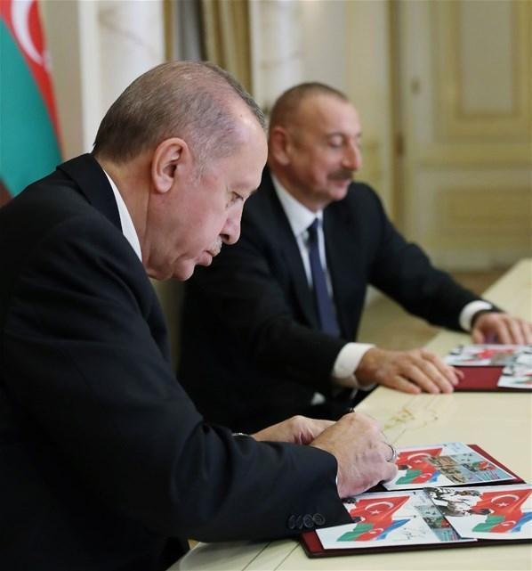 Cumhurbaşkanı Erdoğan ve Aliyevden tarihi imza