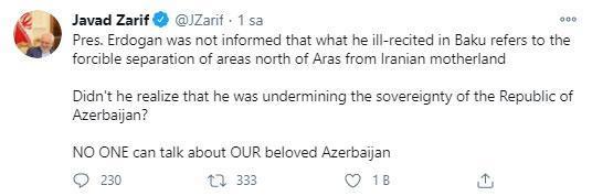 İran Dışişleri Bakanı Zariften haddini aşan sözler