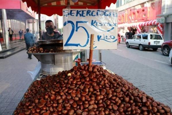 Kestanenin tanesi tezgahlarda 1 TLye satılıyor