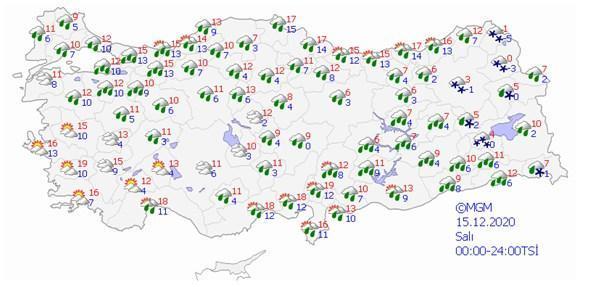 Bugün hava nasıl olacak Hem sağanak, hem kar...