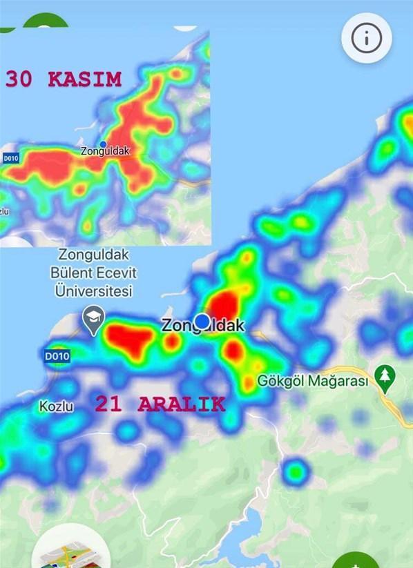 Günlük vaka sayısı o ilde yarıya düştü Harita yeşile dönüyor...