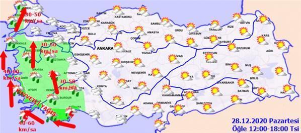 Meteoroloji illeri sıralayıp tek tek uyardı Kuvvetli olacak