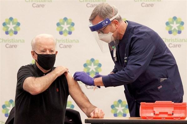Joe Biden koronavirüs aşısının ikinci dozunu vuruldu