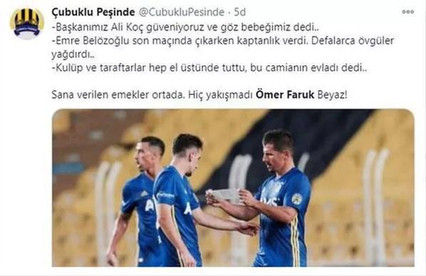 Fenerbahçe taraftarlarından Ömer Faruk Beyaza yaylım ateşi Hiç yakışmadı...