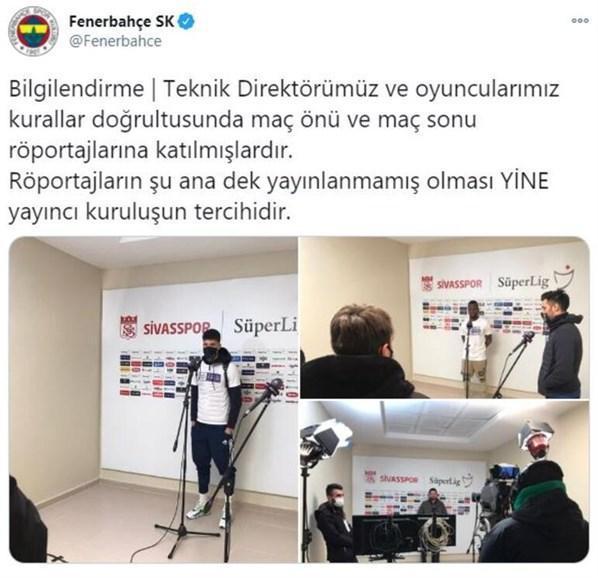 Fenerbahçe ile yayıncı kuruluş arasında gerginlik