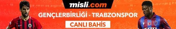 Gençlerbirliği - Trabzonspor maçı Tek Maç ve Canlı Bahis seçenekleriyle Misli.com’da