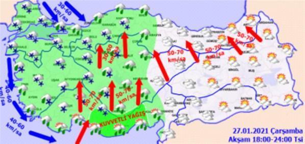 Kar İstanbula geliyor Meteoroloji uyardı, saat verildi