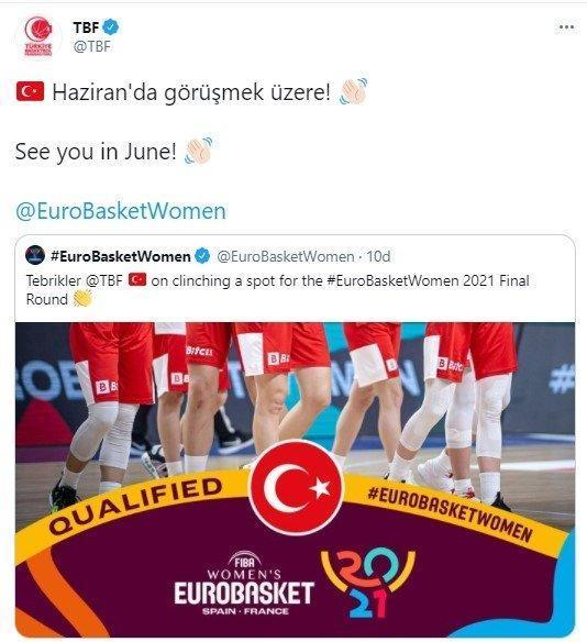 A Milli Kadın Basketbol Takımımız Avrupa Şampiyonasında.