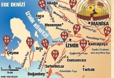 Gülbahçe fayı nereden geçiyor İzmir Gülbahçe fay haritası…