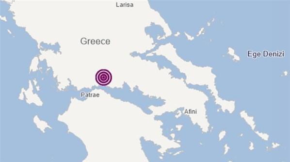 Yunanistanda deprem Şiddeti...