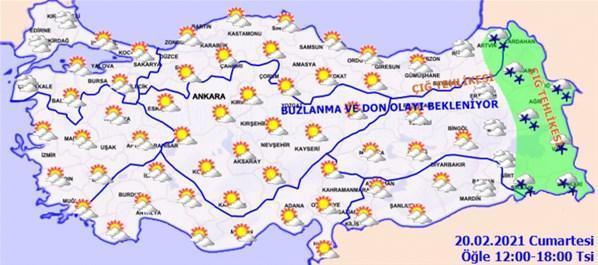 Hafta sonu hava nasıl olacak Meteorolojiden sarı kodlu uyarı