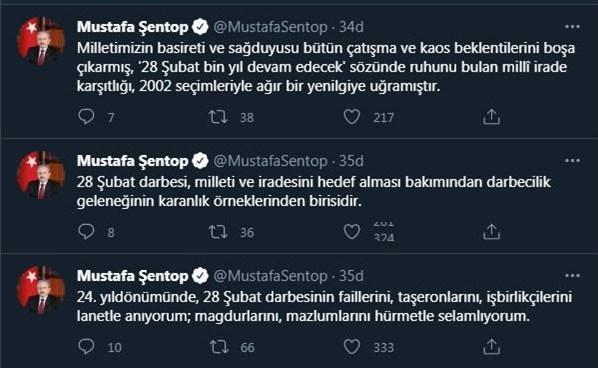 TBMM Başkanı Şentoptan 28 Şubat mesajı