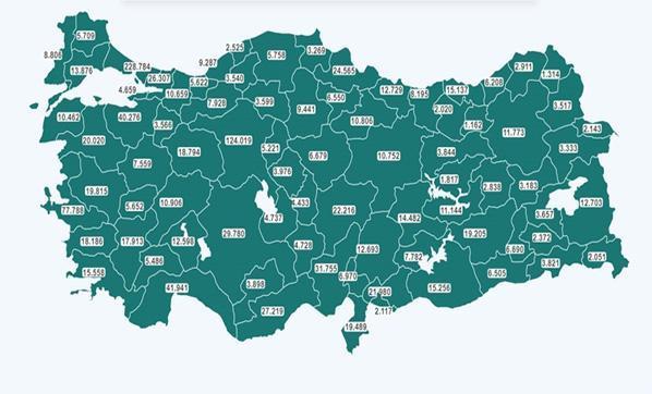 Türkiye aşı haritası: Hangi ilde ne kadar aşı yapıldı Canlı aşı takibi ile yapılan aşı ve doz sayılarını sorgulama İşte güncel covid 19 aşılama tablosu…