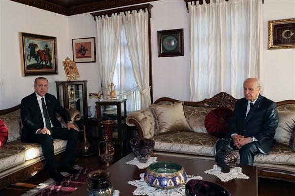 Cumhurbaşkanı Erdoğandan kulisleri sallayan MHP lideri Bahçeli ziyareti