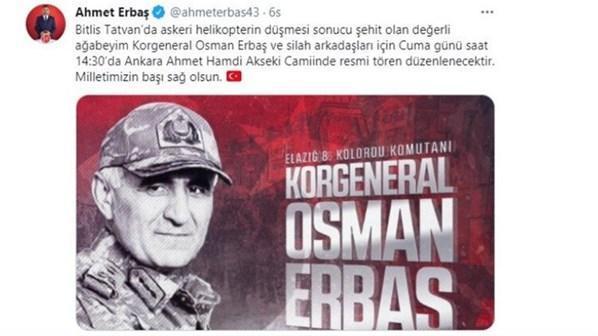 MHP Kütahya Milletvekili Ahmet Erbaşın habersizce yaptığı paylaşım yürek burktu