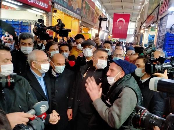 CHP lideri Kılıçdaroğluna esnaftan bozuk yol tepkisi