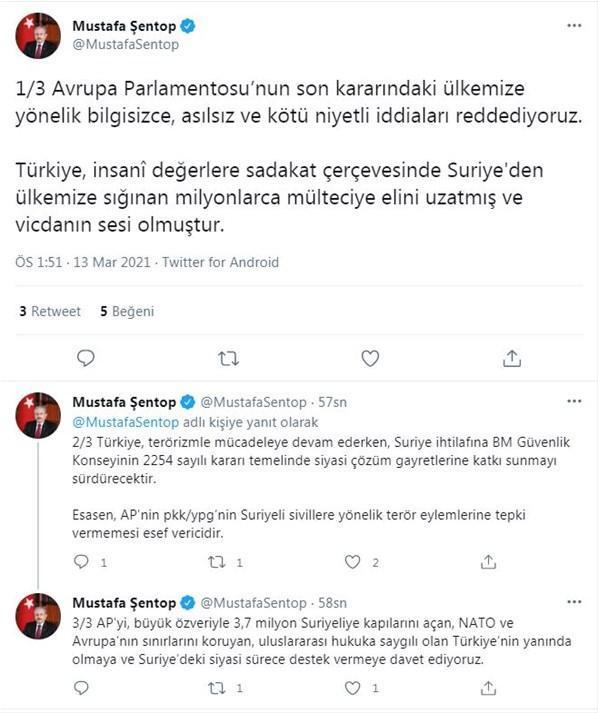 TBMM Başkanı Şentoptan, APnin Türkiye kararına tepki