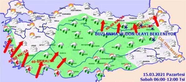 Meteorolojiden yağış uyarısı Bugün hava nasıl olacak