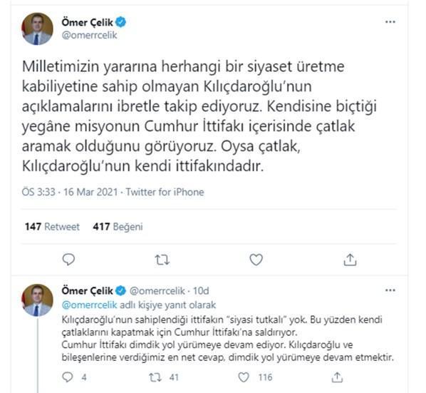 AK Partiden Kılıçdaroğluna sert sözler