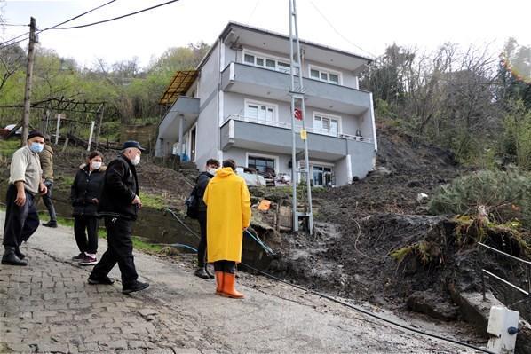 Zonguldakta heyelan paniği; çok sayıda ev boşaltıldı