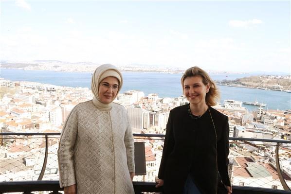 Emine Erdoğan, Ukrayna Devlet Başkanının eşini ağırladı