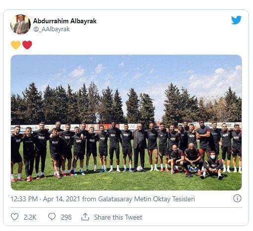 Abdürrahim Albayraktan sürpriz Galatasaray paylaşımı