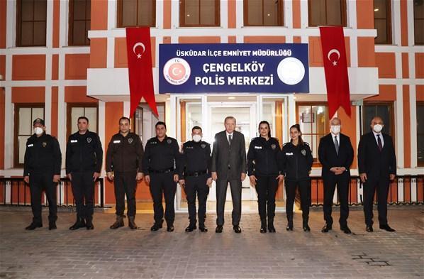 Cumhurbaşkanı Erdoğan, Çengelköy Polis Merkezinde iftar yaptı