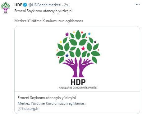 HDPden skandal sözde soykırım bildirisi