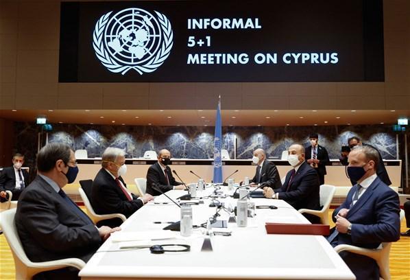 Kıbrıs zirvesi sona erdi Çavuşoğlu ve Ersin Tatarndan ortak açıklama