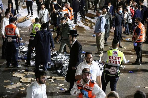 İsrailde facia Bayram kutlamalarında çok sayıda ölü var...