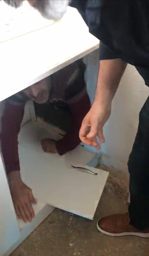 Cinayet şüphelisi gizli bölmede yakalandı