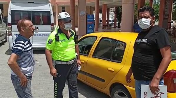 Korsan taksisine binen sivil polis çıktı Yaktın beni