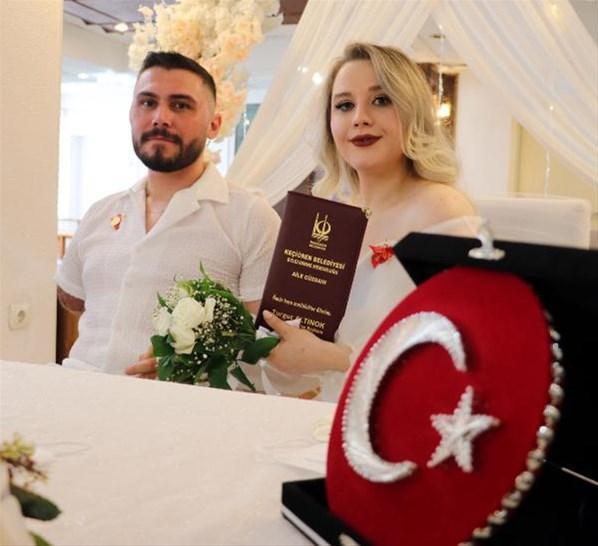 Pençe-Şimşek harekatının gazisi, hastanede evlendi