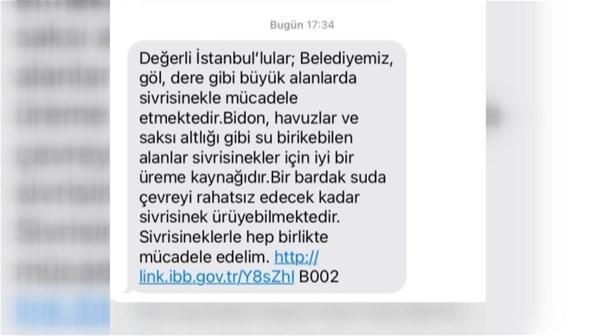 İstanbulda sivrisinek kabusu büyüyor İBB SMS ile uyardı