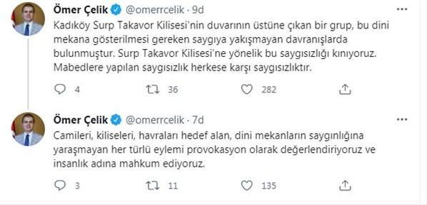 AK Partili Çelik: Mabetlere yapılan saygısızlık herkese karşı saygısızlıktır