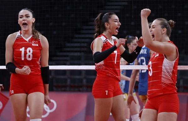 A Milli Kadın Voleybol Takımı Arjantini 3-0 mağlup ederek çeyrek finale yükseldi