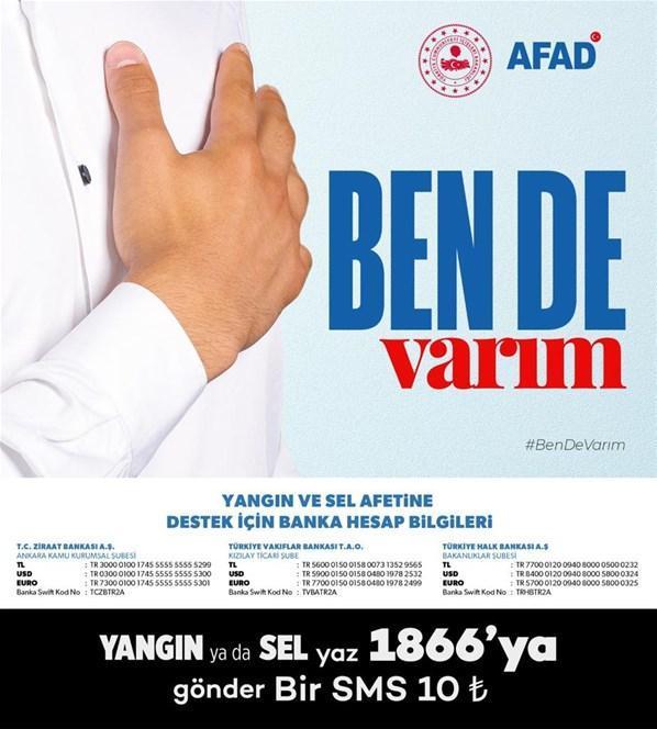 AFAD yardım kampanyaları için IBAN numaralarını paylaştı